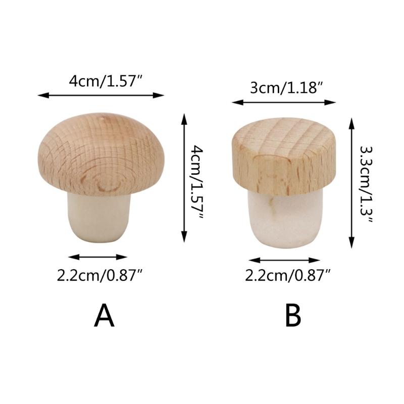 50 Pieces Wood Wine Corks Wine Stopper T Shaped Stoppers Wine Bottle Stopper Wood Material Perfect Gift for Wine Lovers