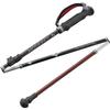 MIZUNO Nordic Walk Folding Carbon Walking Poles poles per C3JTPB20 (2 set), Unisex, Red,