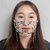 Masked Decoration Face Necklace Personality Punk Style Adjustable Gift Jewelry