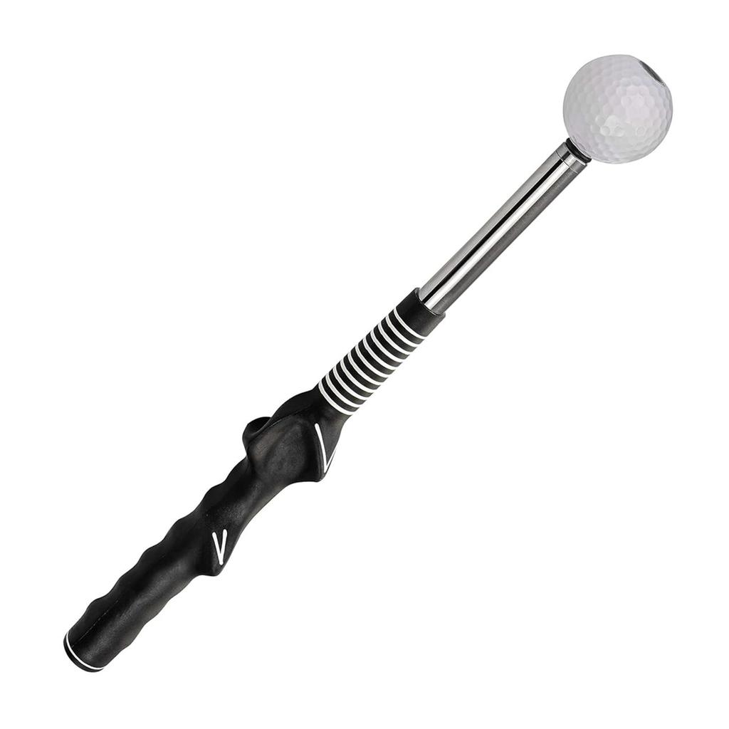 Retractable Golf Swing Training Aid Portable Grip  with Click Feedback for Indoor Practice Golf Accessories