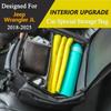 Car Rear Under Seat Storage Bag Box for Jeep Wrangler JL 2018-2026 Backseat Organizer Interior Accessories Stowing Tidying