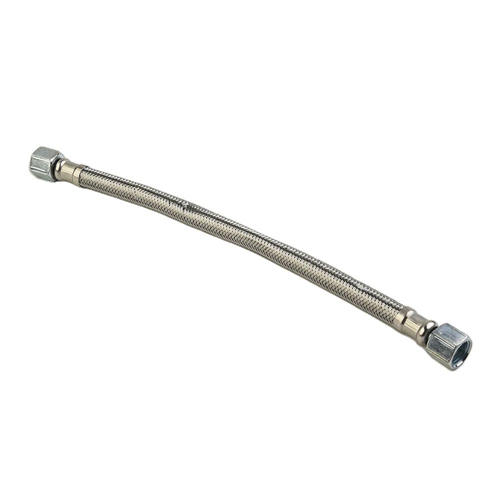 1 Stück 400mm Luftkompressor Auspuffschlauch 14/16/19mm Edelstahl Schlauch Ansaugschlauch mit Luftpumpe Rückschlagventil Verbindungsrohr