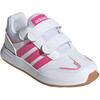 Adidas Tensaurs Switch Cf Soft Comfortable Durable Low Top Casual Shoes Kids Casual Shoes White Pulse-Magenta Blessing-Pink JI1052