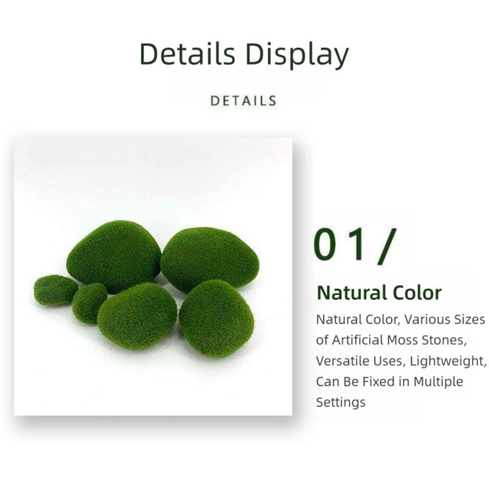 Garden Decorative Gravel Artificial Moss Rocks Fake Moss Stone Landscape Design