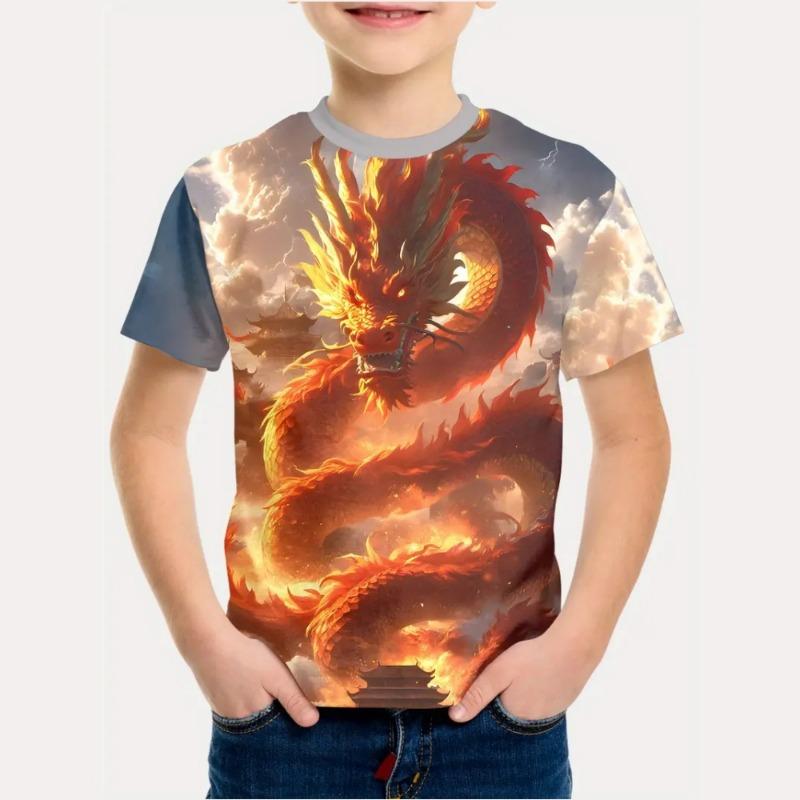 Vestiti per Bambina Estate Carini e Divertenti Animale Cavallo Girocollo Maniche Corte Stampa Maglietta Moda Streetwear Top Maglietta Bambina