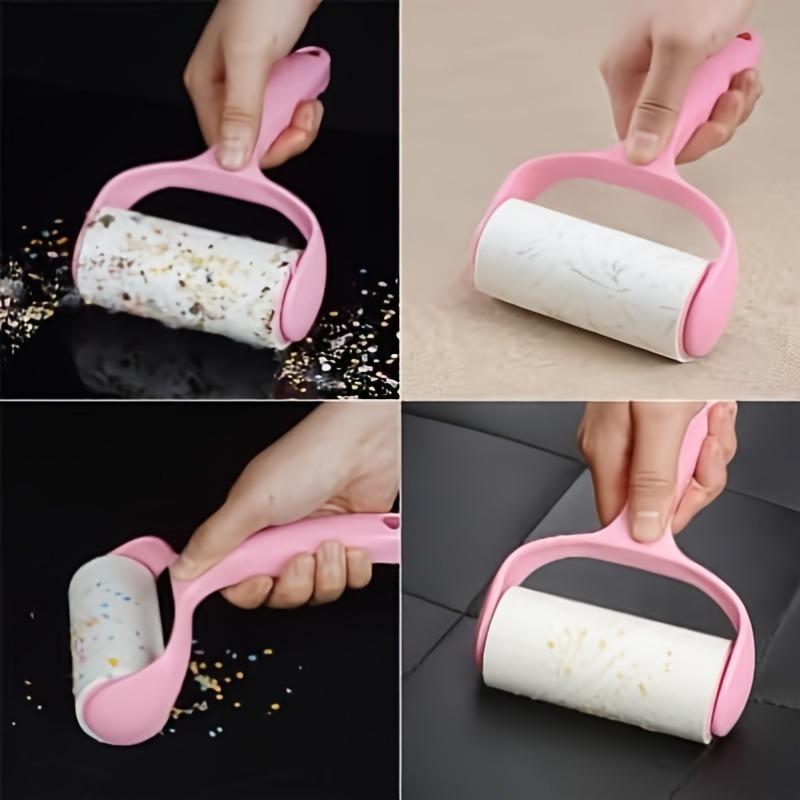 Replacement Paper Roller Dust Sticker Hand Tear Roll brush Clothes Hair Remover Durable Handle Pet hair Removal Roller Brush