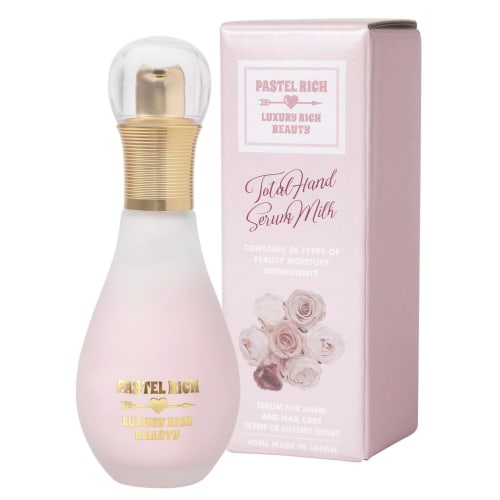 Pastel Rich Total Hand Serum, Year-Round Use, Smooth Type, Formulated with 36 Moisturizing Ingredients, Non-Greasy Hand Cream and Nail Care, 60ml (Lux