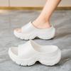 22 new one-word slippers summer wear thick-soled heightening beach cool slippers