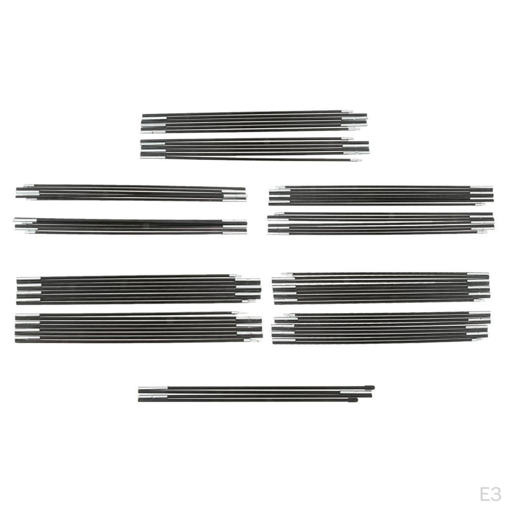Outdoor Tent Fiberglass Pole Kit Rod Replacement Accessories for Hiking Camping Picnic, Diameter