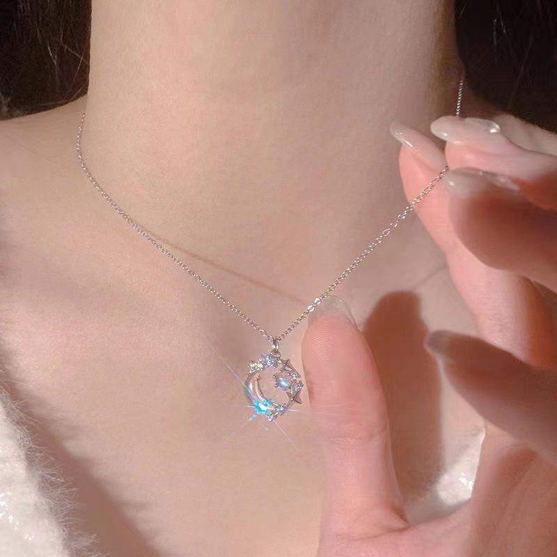 Exquisite Clavicle Chain Elegant Colorful Bow Pendant Necklace for Women Girl Temperament Collar Chain Korean Student Daily Wear
