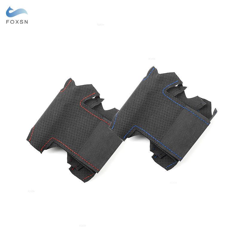 Car Accessories Inner Steering Wheel Cover Sticker Suede Perforated Leather Trim For BMW X3 E83 2005 2006 2007 2008 2009 2010