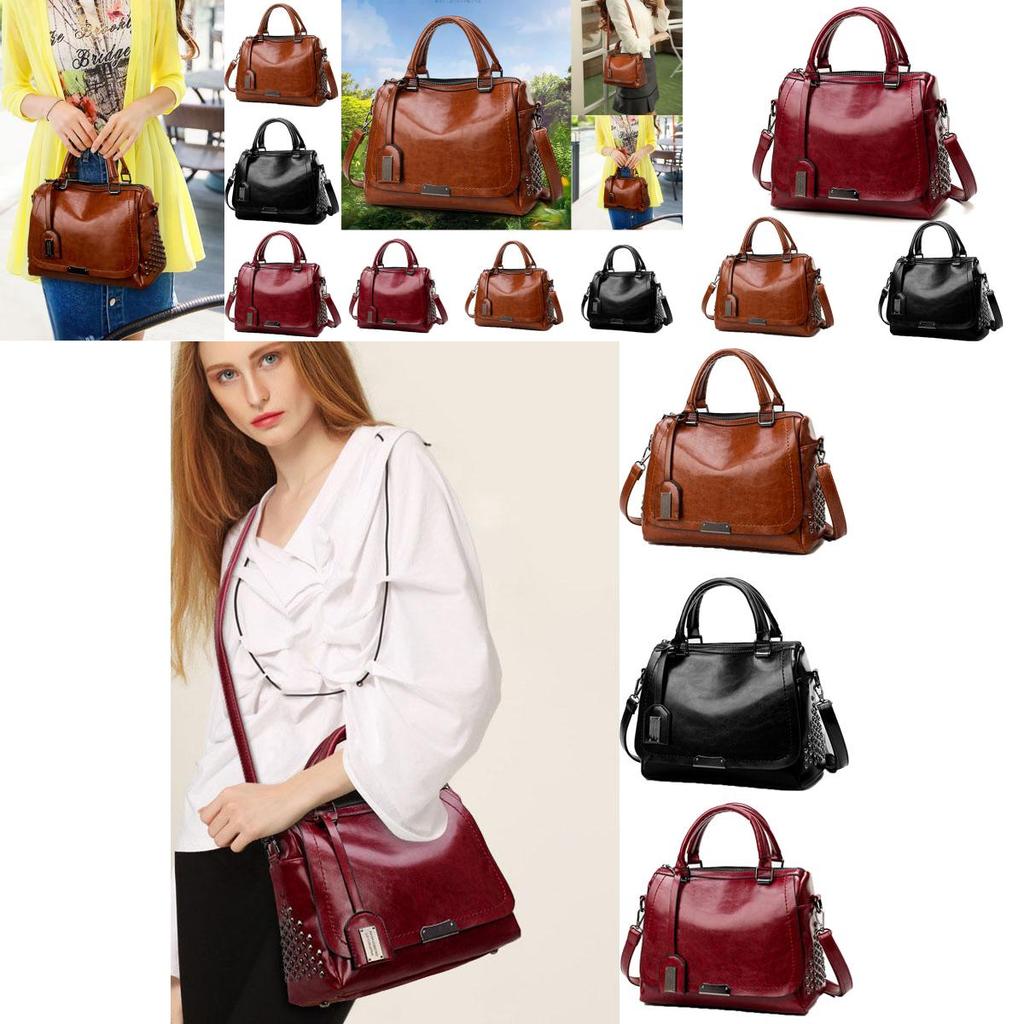 Elegant Women's Pu Leather Shoulder Bag With Soft Material And Retro Design