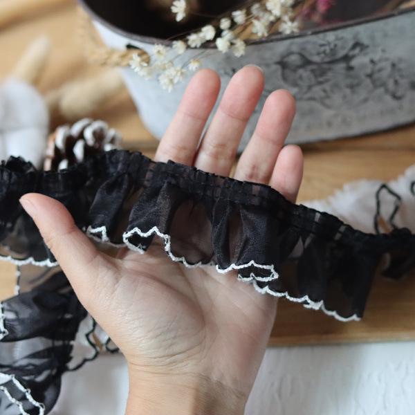 Handmade Lace Trim: Mesh for Baby Clothes, Curtains, Skirts, Pleated Decorative Fabric