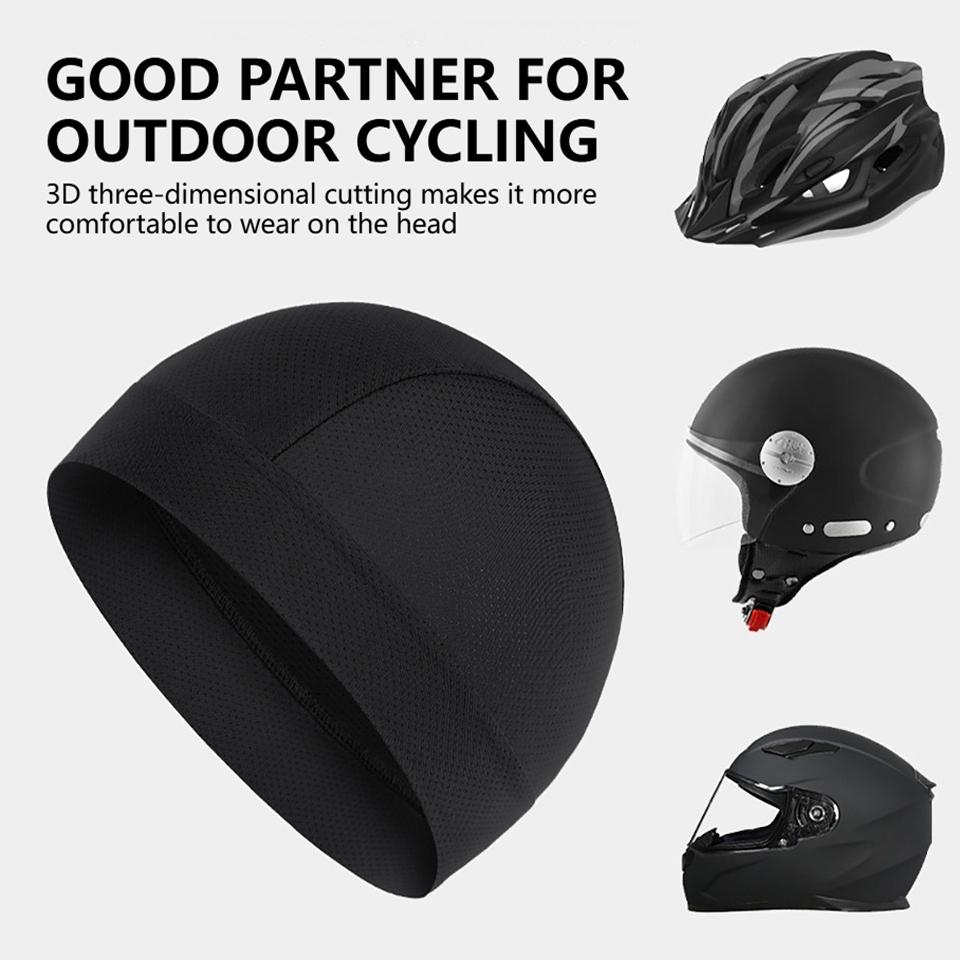 1Pcs Summer Hat Sunproof High Elastic Ice Silk Mesh Cooling Bike Helmet Liner Outdoor Sports Running Hat Men Women Unisex