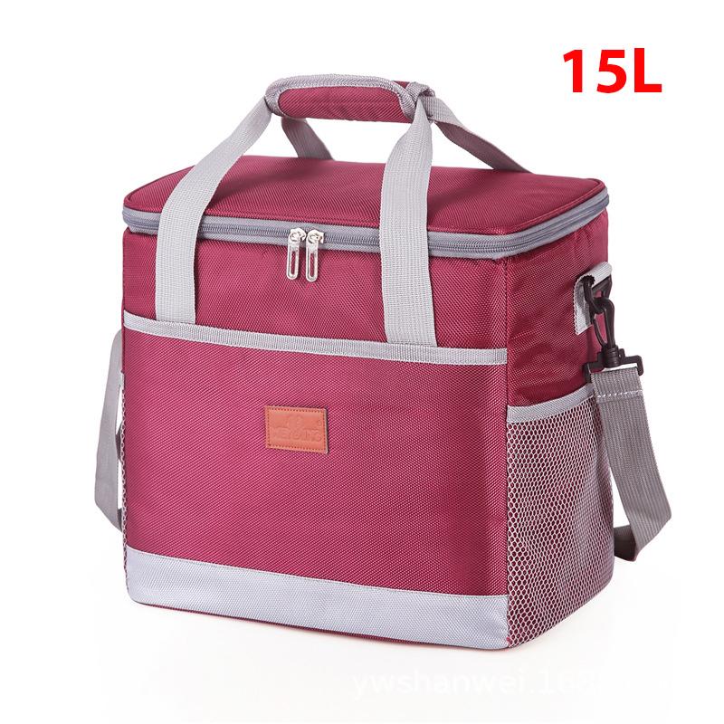 Chladiaca taška s objemom 15 l/25 l, termotaška s pevnou vložkou, veľká izolovaná škatuľa na piknikový obed na cestovanie do tábora