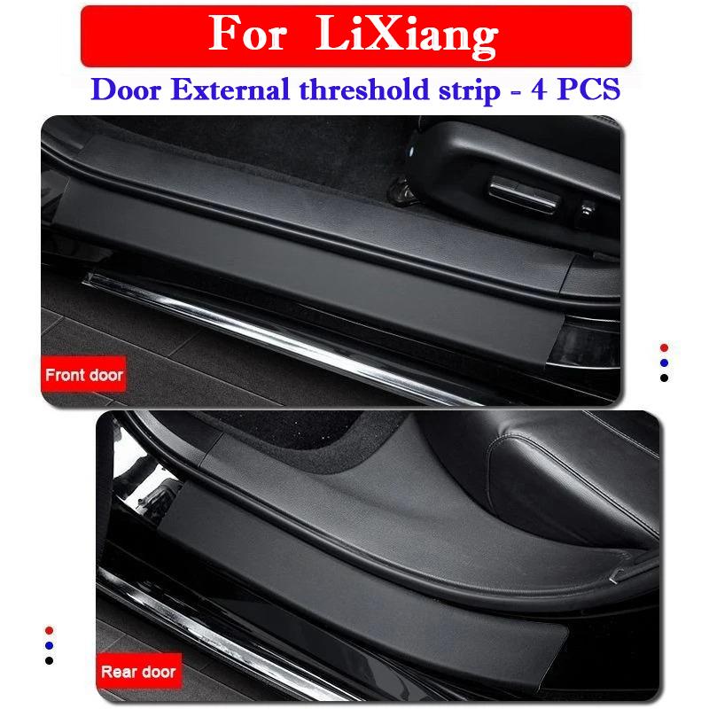 Car Threshold Strip Protective Stickers Door Trunk Anti Scratch Waterproof Protective Decor Film For LiXiang L6 L7 L8 L9 One