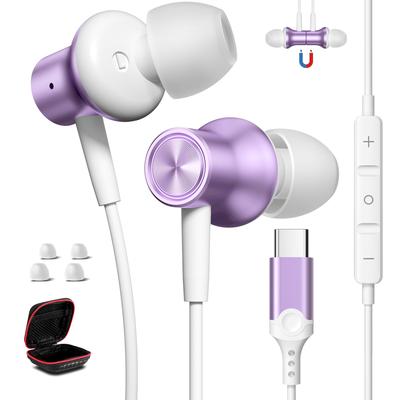 Z DAC HiFi dźwięk USB Typu C kompatybilny z iPhone 16 Pro Air mini6 10. 8 8a 7a komputer katar telepraca hałas głęboki kompatybilny z etui fioletowy