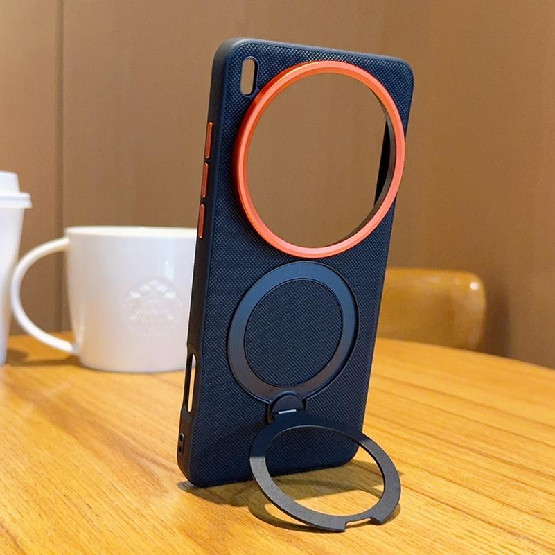 Metal Magnetic Ring Holder Red Lens Ring Raised Protect Lens Case For VIVO X200 Ultra X200S X200 Pro X100s Pro X100 Ultra Cover