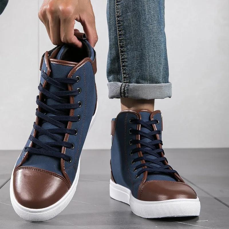 Men's Casual Shoes Large Size Men's Boots Breathable Vulcanized Shoes for Men Hot Selling High Top Male Casual Shoes Botines