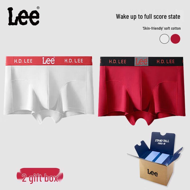 Lee Men's Pure Cotton Antibacterial Boxer Briefs