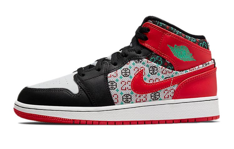 Jordan 1 Mid SE Ugly Christmas Sweater GS DM1208-150 38.5