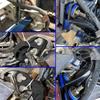 M134708R & M134708L Sada otočných čepů spodního krytu motoru a sada montážních šroubů s pouzdry čepů pantů kapoty motoru Příslušenství Vhodné pro Peterbilt 377 378 379 Nahradit