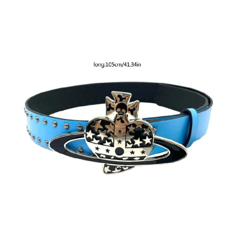 Fashionable Heart Buckles Belt Casual Wear Waistband Creative Pattern Belt for Individual Styles