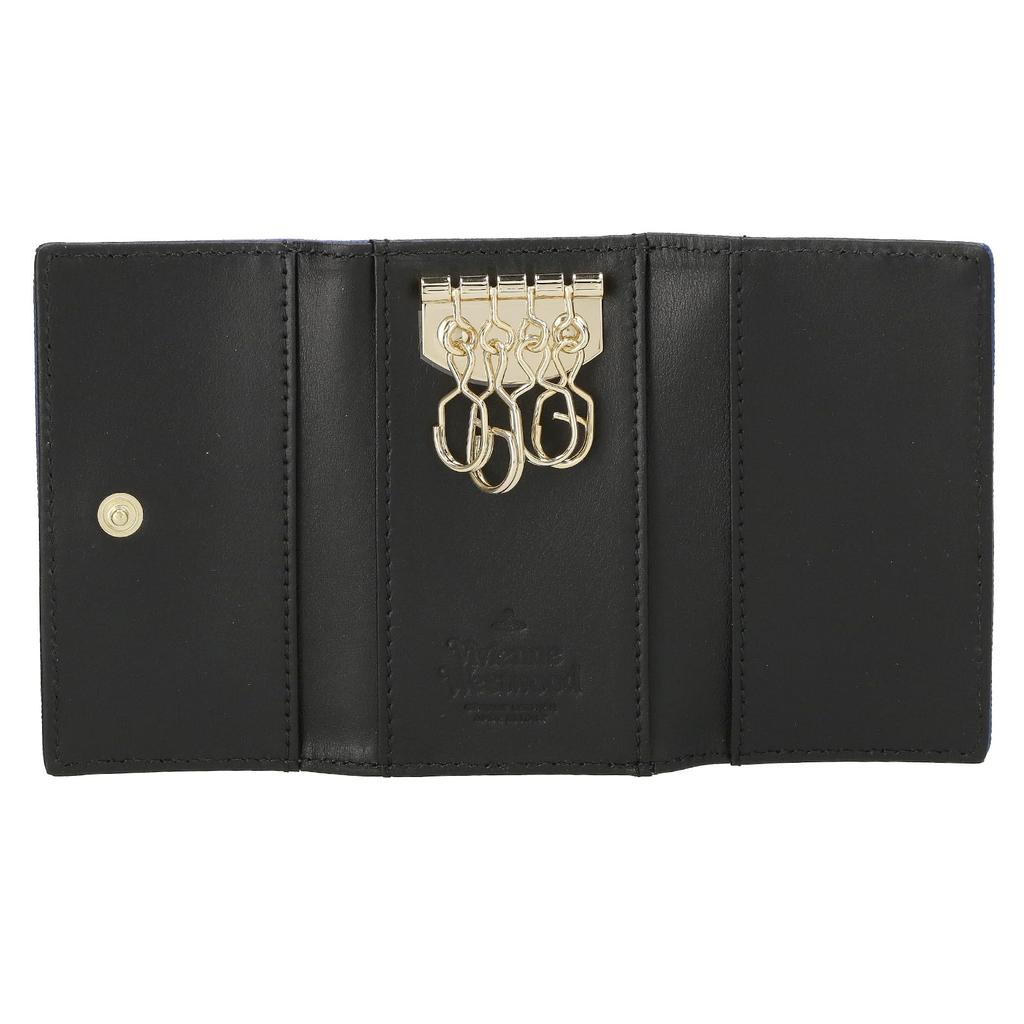 Vivienne Westwood SAFFIANO Key Case 51020001 BLUE Women's [Used]