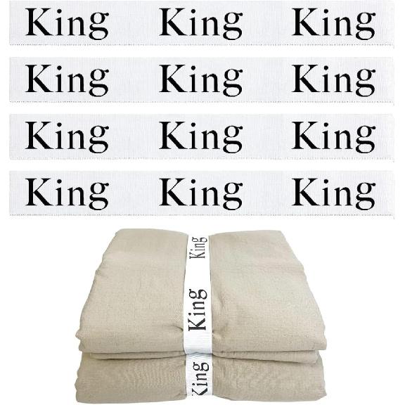 4pcs Bed Sheet Organizer Bands, Closet Organization Sheet Straps, Sheet Keepers Elastic Sheet Storage Sheet Sets for Organizing, Linen Labels Bedding