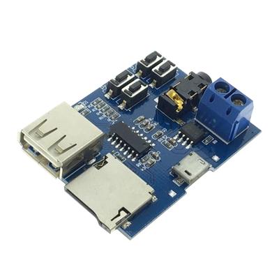 Mp3 Lossless Decoder Board Buttons Control Mp3 Decoding Module with Amplifier for U Disk Memory Card DC 3.7‑5.5V