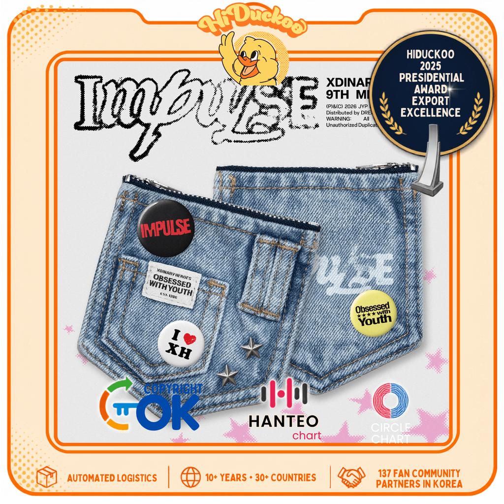 Xdinary Heroes (9th Mini Album) - IMPULSE (DENIM POUCH ver.)