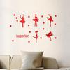 Ballet Girl Acrylic Mirror Wall Sticker for Kids' Room or Dance Studio