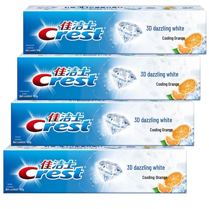 

Crest 3D White Toothpaste (120g x 4-Pack)