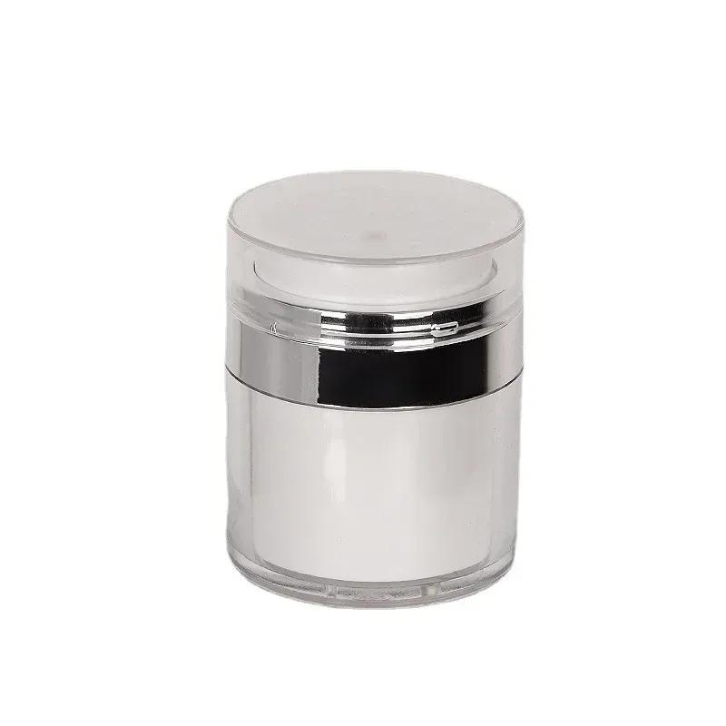 

1 шт. 15/30/50 г безвоздушная банка с помпой пустая акриловая бутылка для крема многоразовый косметический контейнер простой в использовании портативные дорожные инструменты для макияжа 15ml