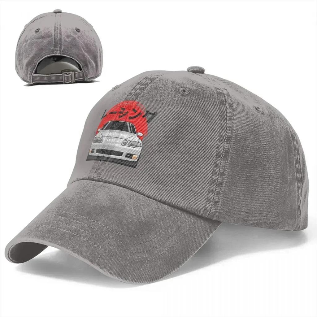 JDM Drift Gewaschene Baumwolle Pferdeschwanz Baseballkappe Snapback Baseballmütze Papa Japanische Autorennsportkappe Frühling Herbst Klassisch Kappe