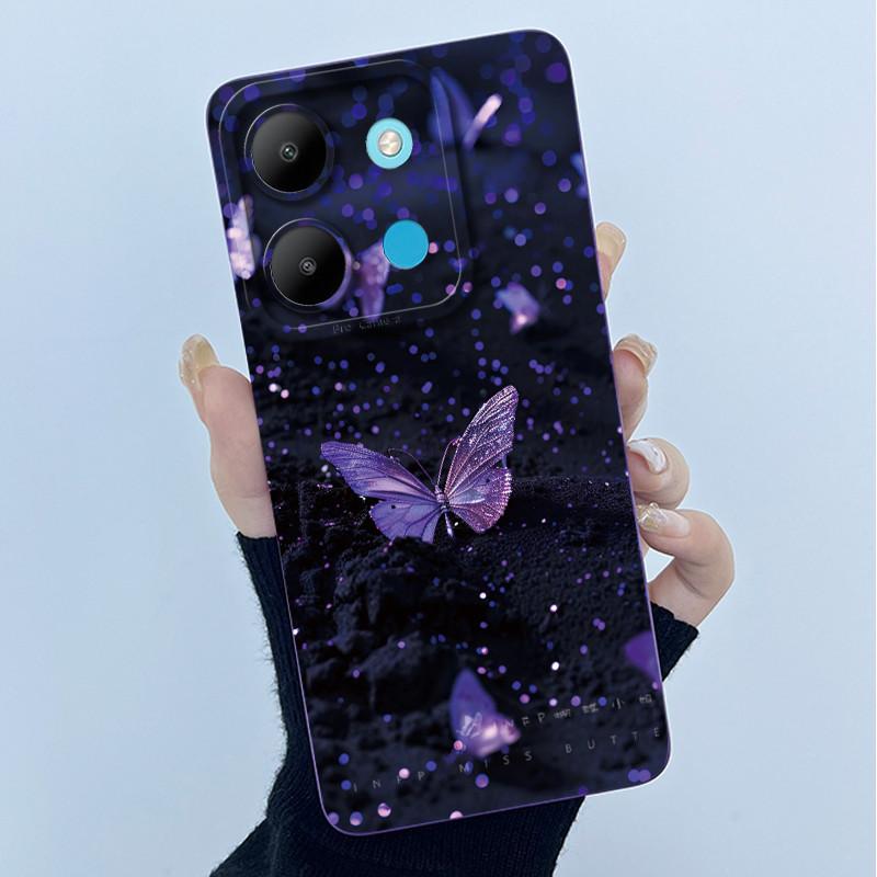 For Infinix Smart 7 Plus X6517 Phone Case Smart 7Plus Soft Silicone Coque Sweet Lovely Funny Cool Printing Protective Back Cover