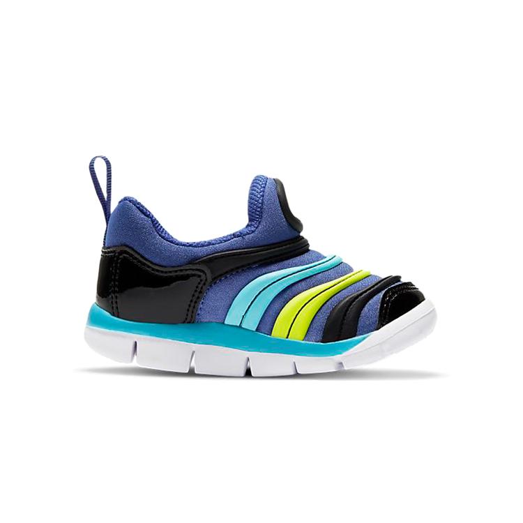 Nike Dynamo Free Low top Toddler Shoes Black Blue Yellow Infant And Toddler 343938-434
