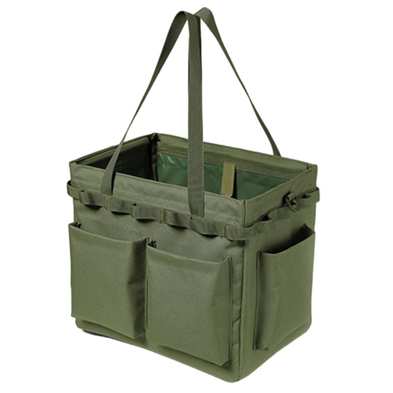 

Camping Carry Bag-Oxford Picnic Storage Bag Practical Folding Toolbox-Organizer армія зелений колір