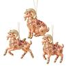 Acrylic Goat Pendant Shining Animal Hanging Decoration Zodiac Goat Souvenir  Holiday Party Decor