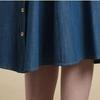 Bcbg Belt Point Denim Short Sleeve Dress B6m4o622