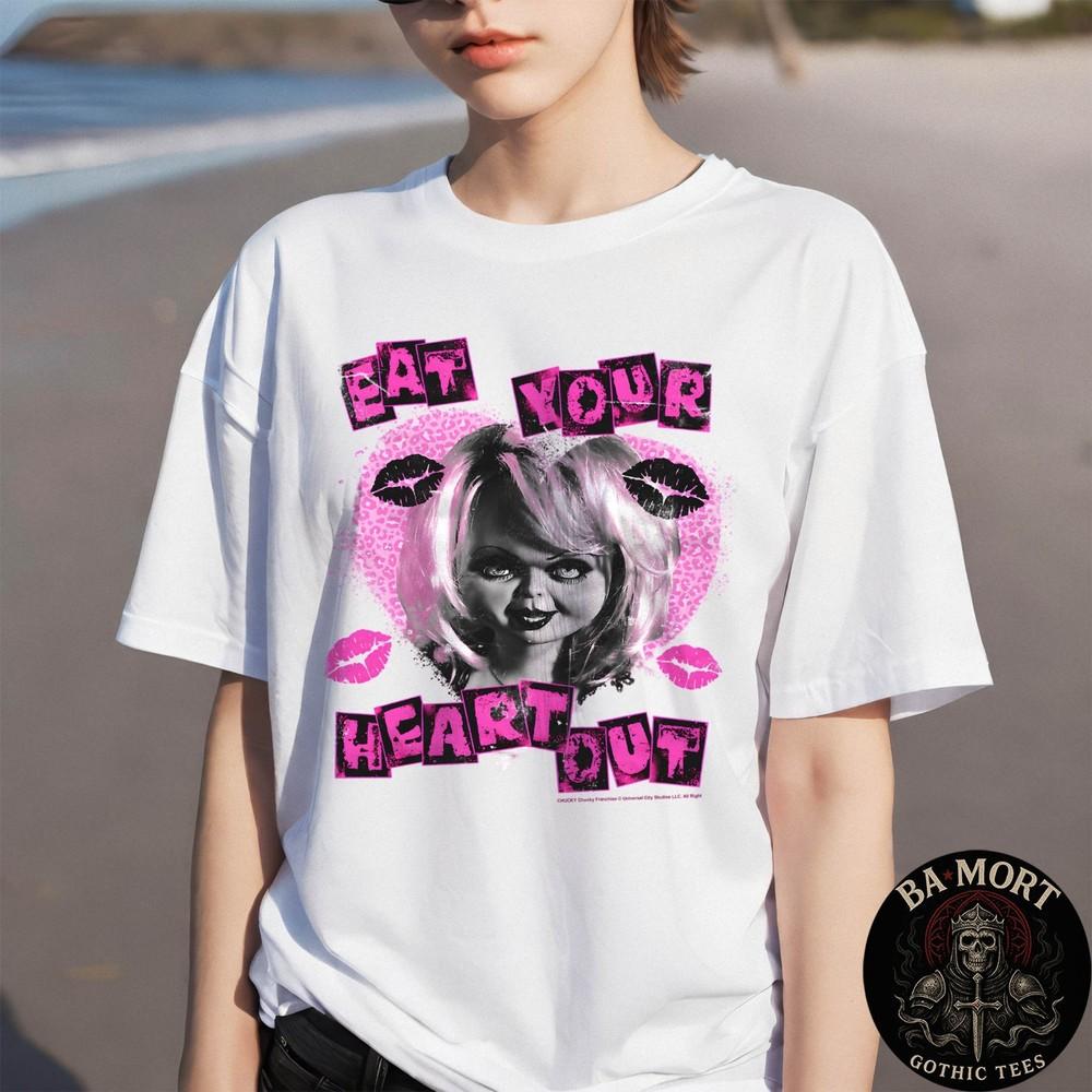 Chucky Eat Valentine#039;S Day Your Heart Out Tiffany Retro Logo TShirt Unisex T-Shirt XXL