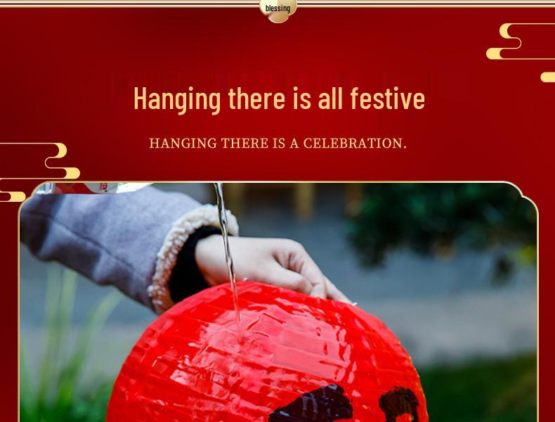 Waterproof Silk Lantern for Outdoor Mid-Autumn Festival Decor