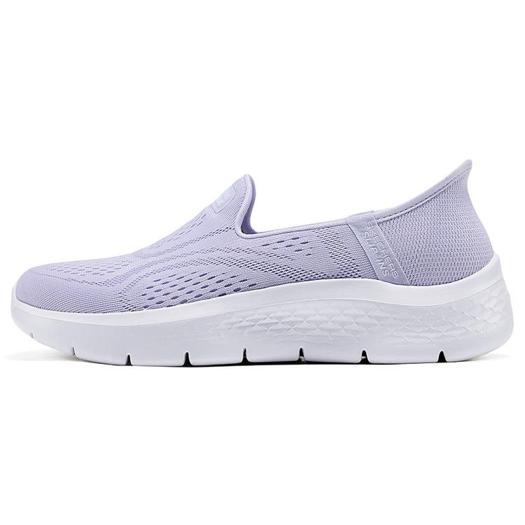 Skechers Go Walk Flex Удобные Модные Универсальные Трендовые Низкие Повседневные Кроссовки Женские Светло-Фиолетовый 124848-LAV 35