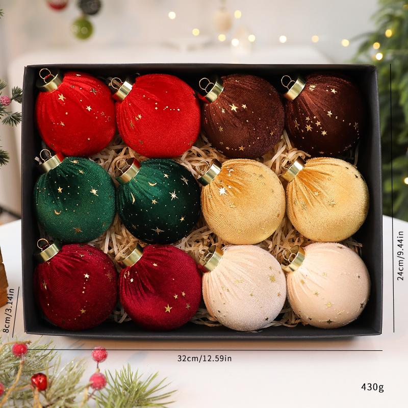 Star Christmas Decorations Star-Patterned Christmas Tree Hanging Ornaments Christmas Ball Ornaments Elegant For Indoor Seasonal