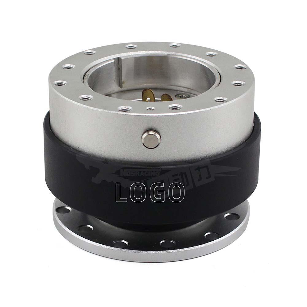 Universal Racing Steering Wheel Quick Release Hub Adapter Locking 6 Hole PCD 70mm 74mm for Drift Race Simulator серебряный