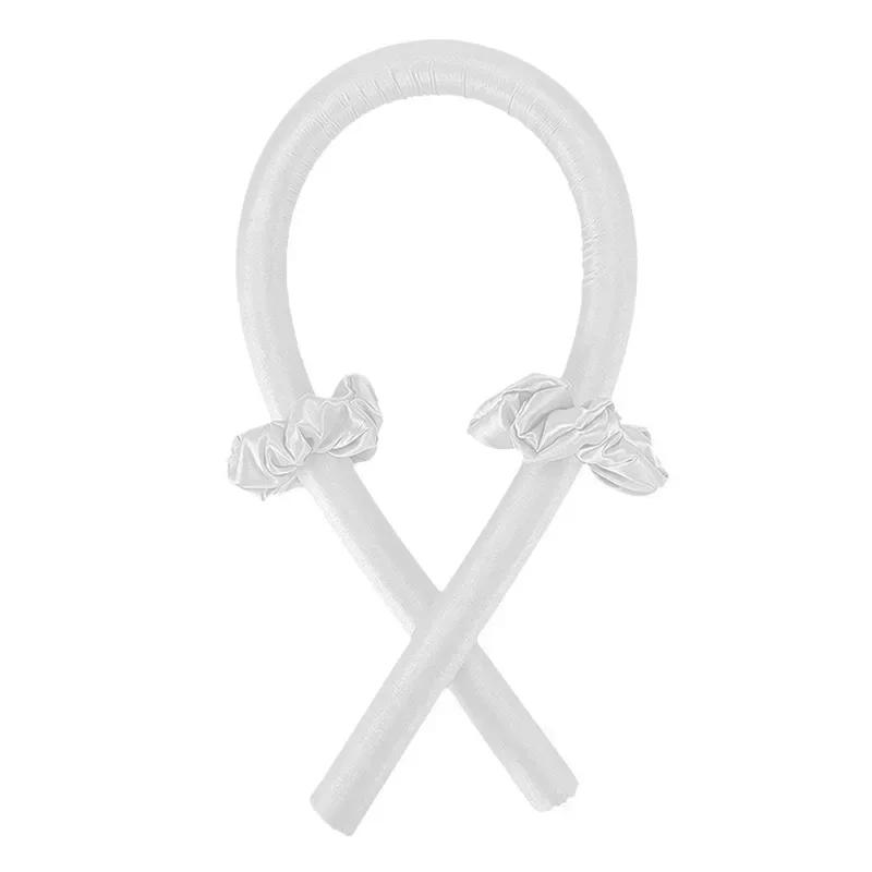 Heatless Curling Rod Pannebånd No Heat Silk Curls Bånd Hårruller Sove mykt pannebånd Lazy Hair Curlers Hårstylingverktøy