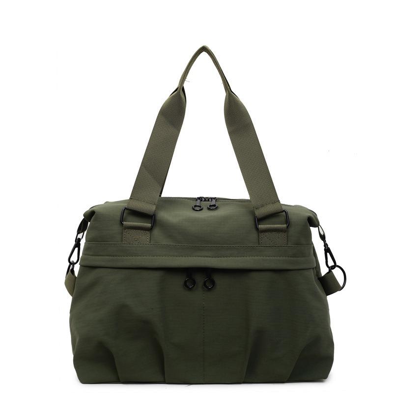 Canvas bag women's large-capacity new autumn and winter versatile simple messenger bag college student commuter tote bag