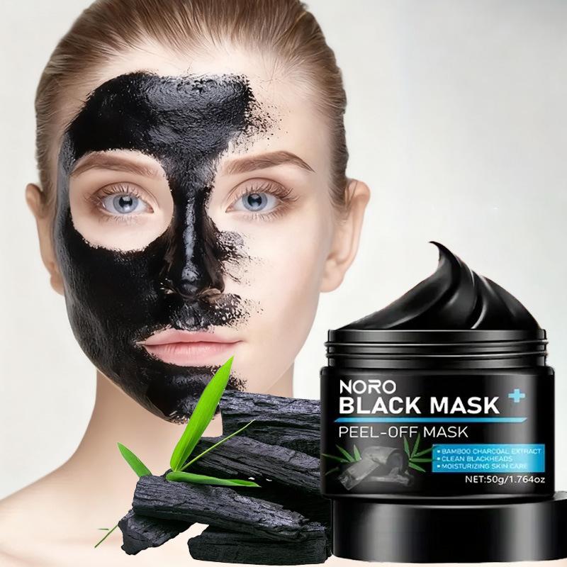 1PC Blackhead Removal Application Tear Full Face Oil Control Bamboo Charcoal Cleaning Blackhead Suction Mask Export Powder