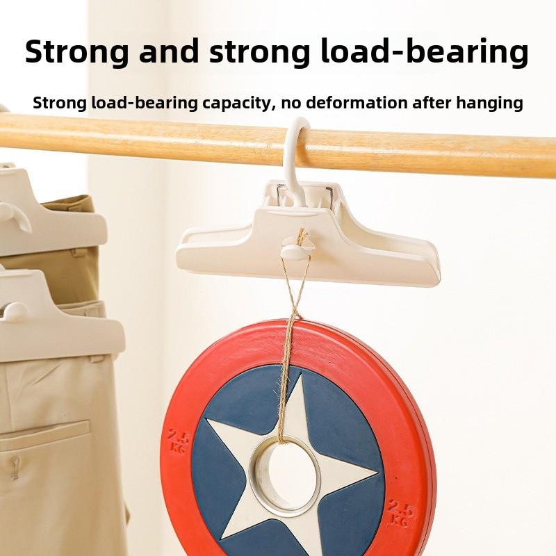 Japanese Style Space Saving Pants Hangers, Multifunctional Non-Slip Clothes Hangers for Wardrobe Closet Organizing