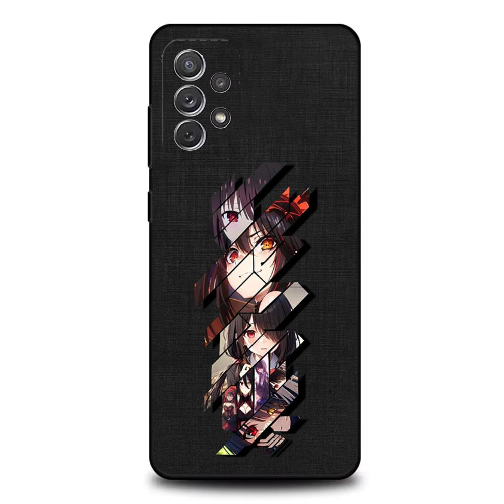 Tokisaki K-Kurumi Phone Case For Samsung S25,S24,S21,S22,S23,S30,Ultra,S20,Plus,Fe,Lite,Note,10,9,5G Black Cover